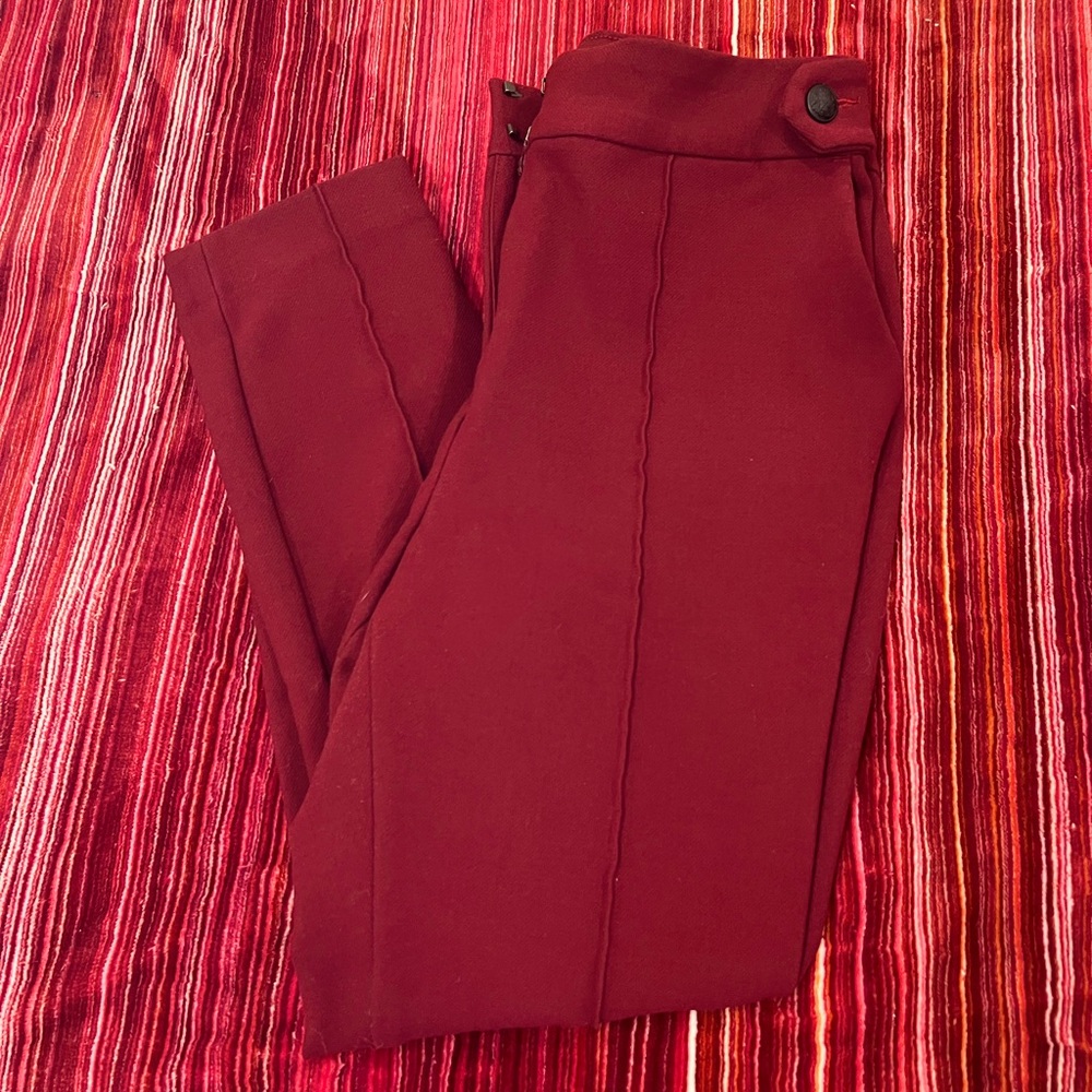 Express Dark Red Wine Pants 🍷